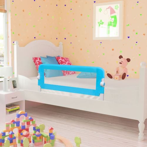 Barrières de lit pour enfants 102 x 42 cm Bleu | Bleu