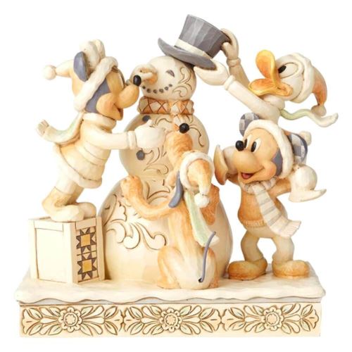 Disney Traditions Mickey et blanc Woodland Frosty Amitié 'Amis Figurine