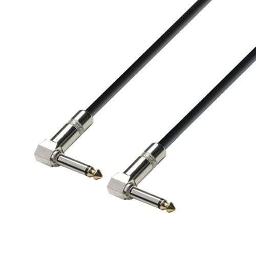 Adam Hall Cables K3IRR0060 Série 3 Star Câble Instrument Jack 6,35 mm Mono coudé vers Jack 6,35 mm Mono coudé 0,60 m