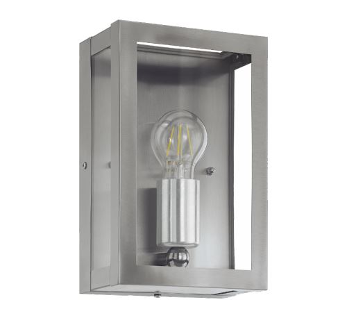 Applique extérieure rectangulaire alamonte h26 cm ip44 - inox