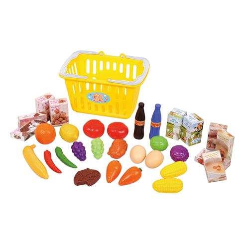 Playgo Panier à provisions de jouet 32 pièces