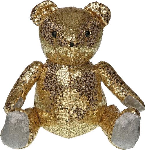 Versa - Cale porte en tissu ourson strass