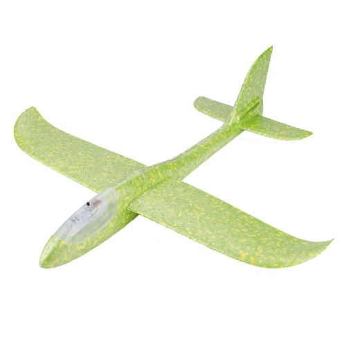 Voler Mini Planeur De Lancer Brillant Nuit Avion Modèle Jouet Avion De Lancement À La Main (Vert) Cadeau Noël pour enfant