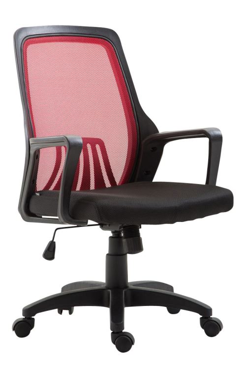 Fauteuil de bureau Clever , Noir / Rouge