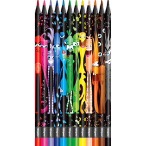 Stock Bureau - MAPED Etui de 24 crayons de couleur COLOR'PEPS Triangulaire  Assortis