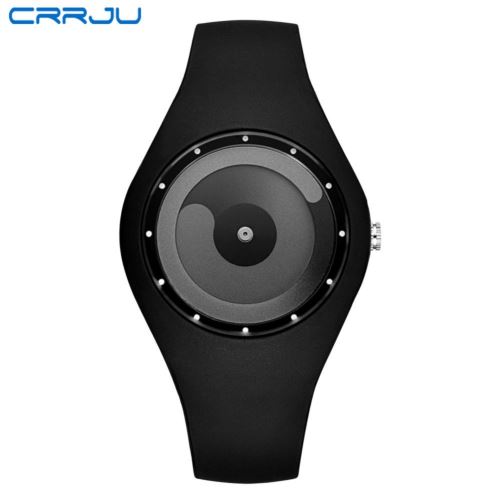 Montre Homme Femme Sport Quartz #2136 Noir+Gris