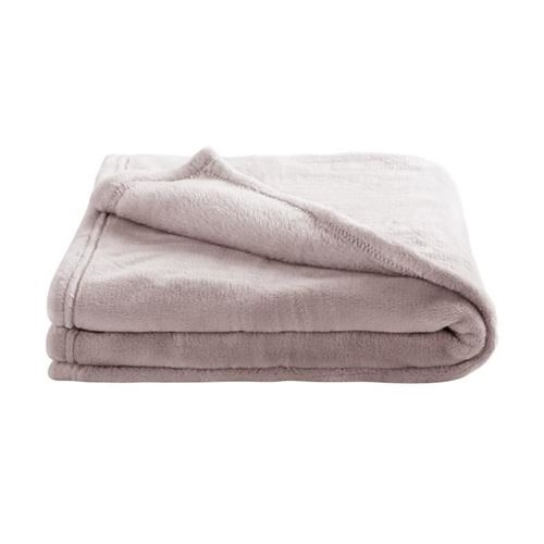 DOUX NID Couverture Microdoux Taupe 100x150 cm