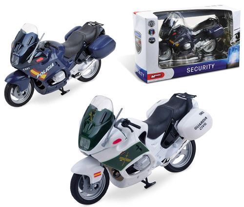 Moto Police-Agent de Police 1:18 - 16 cm - 2 mod