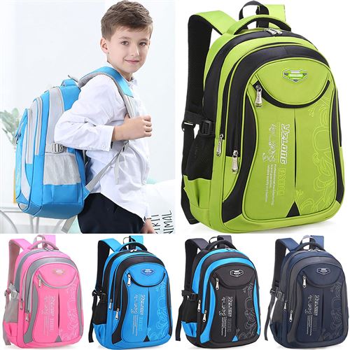 Sac à Dos école Pour Filles Et Garçons - 15,6 Pouces, Compartiment Ordinateur, Poches Latérales, Design Mignon Avec Nœud
