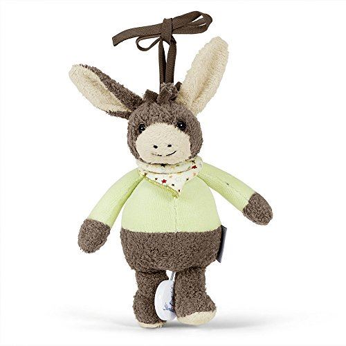 Sterntaler Emmi Mini peluche à suspendre musicale, BeigePale Green