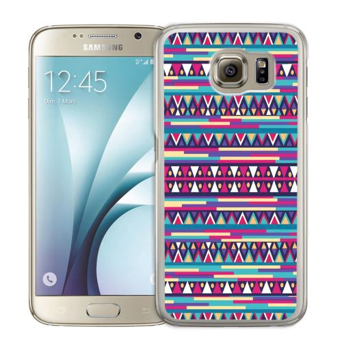 Coque pour Samsung Galaxy S7 Edge azteque rose