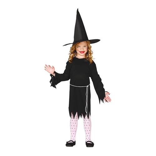 Déguisement Sorcière Classique Fille 5/6 Ans Noir 78581 Guirca