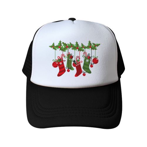 Casquette Chapeau de noël pour Adulte Unisexe - Noir&Blanc #8