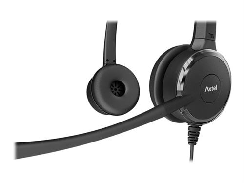 Axtel PRIME HD duo NC - Headset - op oor - met bekabeling - Quick Disconnect