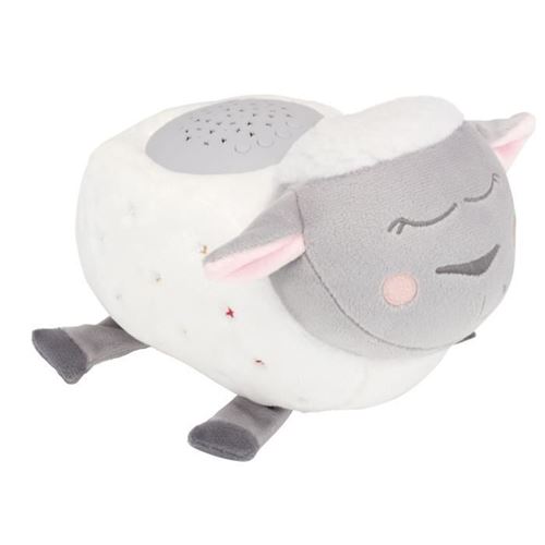 Veilleuse Badabule Peluche musicale Blanche et Grise