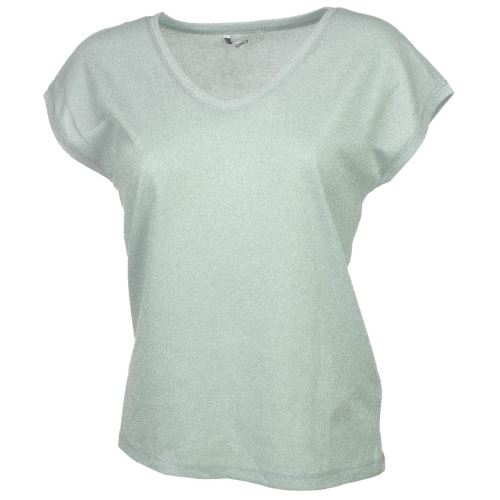Tee shirt manches courtes Only Silvery morning mist l Vert taille : S réf : 15770