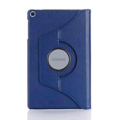WISETONY® Etui PU cuir Coque Housse rotative 360°pour Samsung Galaxy Tab A T510/2019 10.1 - Bleu foncé