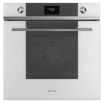 Smeg Linea SFP6101TVB1 - Four - intégrable - niche - largeur : 55.4 cm - profondeur : 56 cm - hauteur : 58.3 cm - avec système auto-nettoyant - classe A+ - blanc