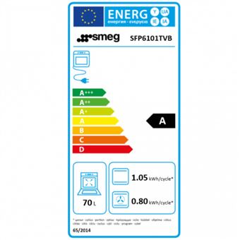 Smeg Linea SFP6101TVB1 - Four - intégrable - niche - largeur : 55.4 cm - profondeur : 56 cm - hauteur : 58.3 cm - avec système auto-nettoyant - classe A+ - blanc
