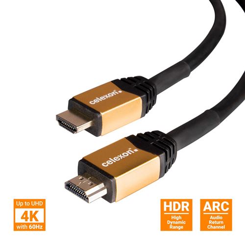 celexon câble Pro Actif HDMI 15m - HDMI 2.0a Standard - UHD 4K - 60Hz - jusqu'à 1080p - Flexible et léger
