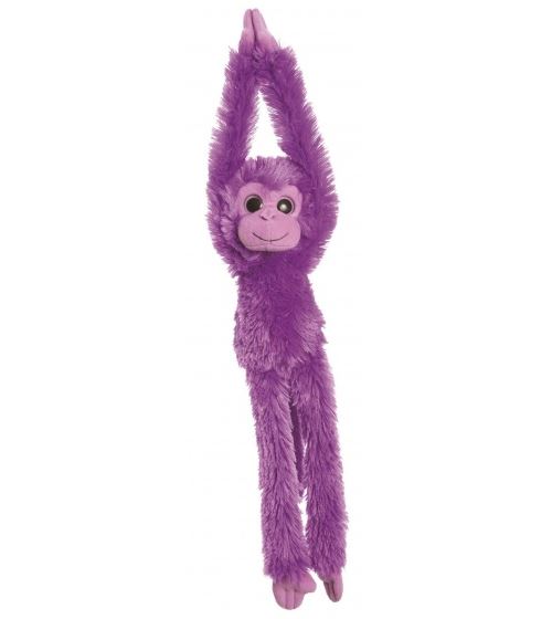 Aurora peluche en peluche chimpanzé suspendue violet 49 cm