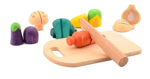 Jouéco légumes coupés en bois 14 pièces