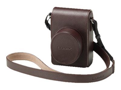 Etui de protection en cuir marron pour appareils photo numériques Canon Etui de protection en cuir marron pour appareils photo numériques Canon