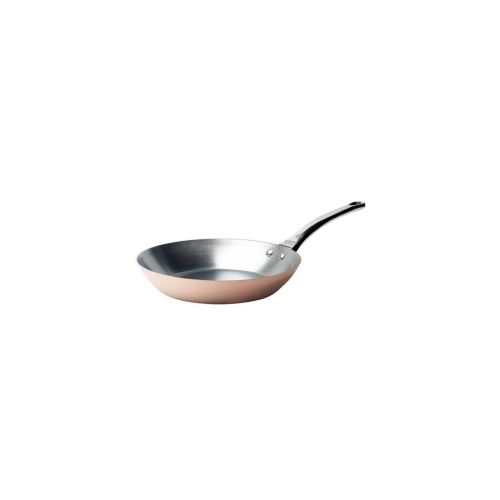 De Buyer Poele Ronde Cuivre Inox - O 28 Cm - Mirroir - Tous Feux Sauf Induction