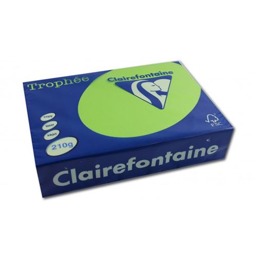 Clairefontaine Papier Troph Ve Menthe A4 210gr 250f 4 Unit&eacute;(S)