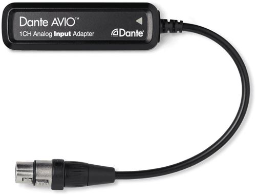Dante Avio Analog Input 1x0 adaptateur XLR - Dante