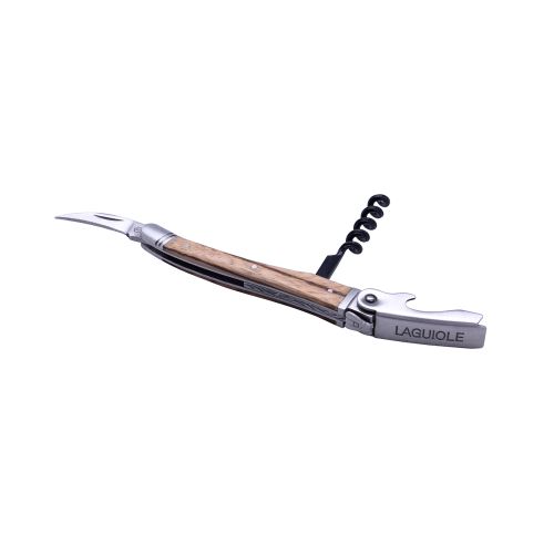 Sommelier à Levier Simple - Couteau possédant des fonctions de tire-bouchon, découpe capsule & décapsuleur - Confort d'utilisation - Coffret cadeau