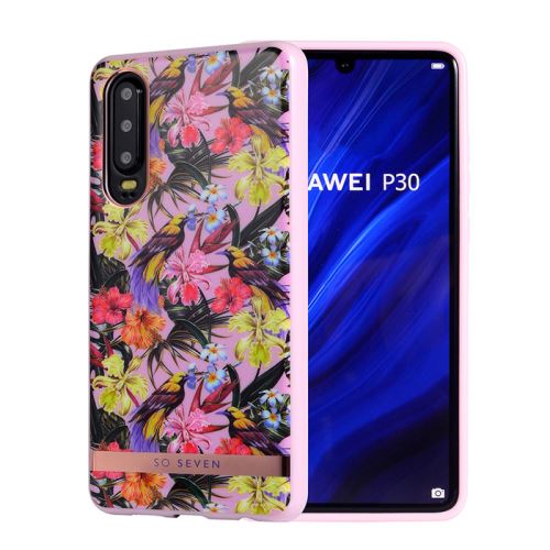 So Seven - Coque Phuket tropicale OISEAU ROSE: HUAWEI P30