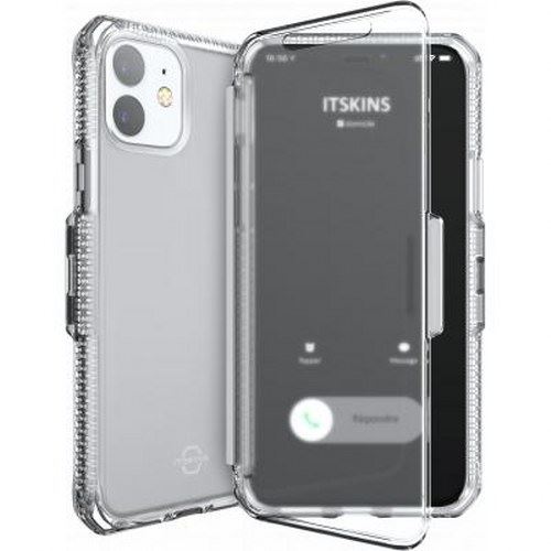 ITSKINS Spectrum Vision - Flip cover voor mobiele telefoon - polycarbonaat - transparant - voor Apple iPhone 11