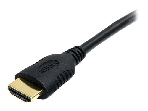 StarTech.com Câble HDMI haute vitesse de 50 cm avec Ethernet - Cordon HDMI vers Mini HDMI - M/M - Noir - Plaqués or - HDMI avec câble Ethernet - 50 cm