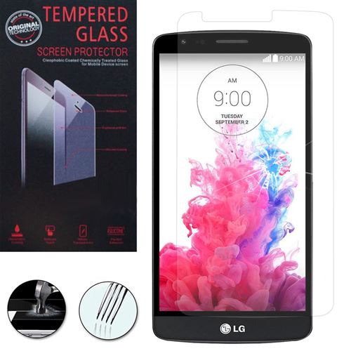 1 Film Vitre Verre Trempé de protection d'écran pour LG G3 Stylus D690N/ LG D690 5.5 - TRANSPARENT