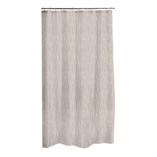 rideau de douche diamant polyester 180*h200cm urban taupe