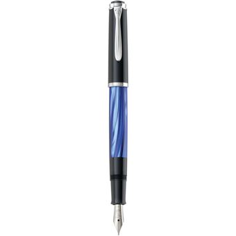 Stylo Plume Moyenne Vector Corps Bleu Spécial,Attributs Chromés (Ct