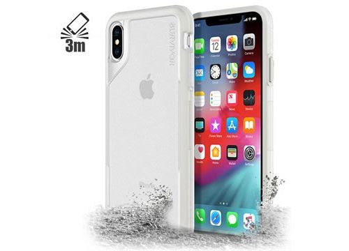 Griffin Survivor Endurance - Coque de protection pour téléphone portable - polyuréthanne thermoplastique (TPU) - gris, clair - pour Apple iPhone XS Max