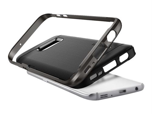 Spigen Neo Hybrid Series - Coque de protection pour téléphone portable - polycarbonate, polyuréthanne thermoplastique (TPU) - bronze - pour Samsung Galaxy S7