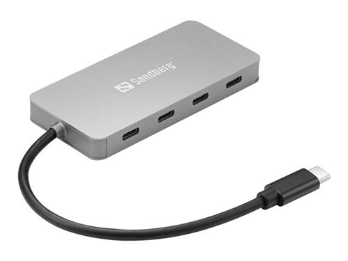 Sandberg - Concentrateur (hub) - 4 x USB-C - de bureau
