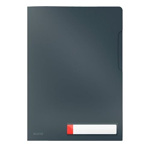 Non Communiqué Gris Chemise Coin De Confidentialité Leitz Cosy A4 Polypropylène - Sachet De 3 - Esselte