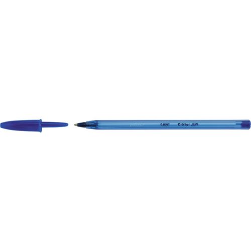 Bic Stylo À Bille Cristal Soft, Bleu