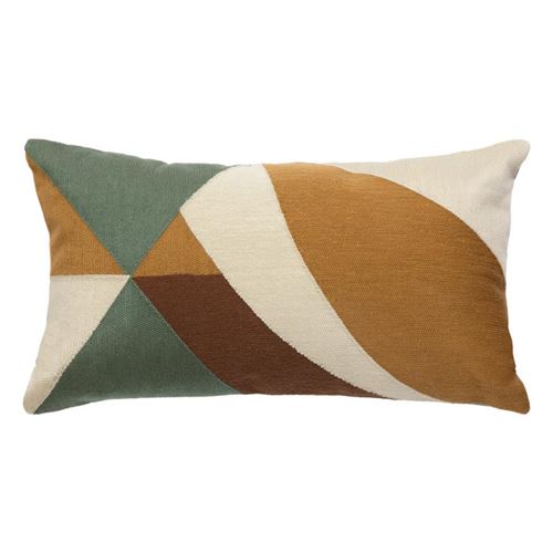 Non Communiqué Vert Atmosphera Créateur D'intérieur - Coussin Déco Imprimé "Hary" 30X50cm