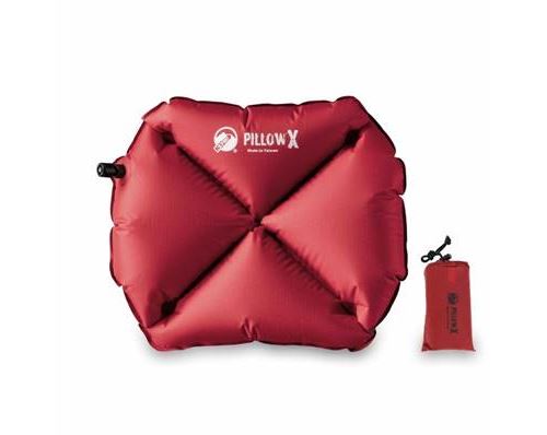 Oreiller gonflable - Klymit - PILLOW X Oreiller gonflable de randonnée - Rouge