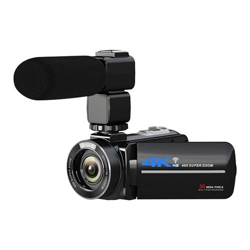 Cam&eacute;scope num&eacute;rique 4k avec &eacute;cran tactile zoom 40x microphone et objectif grand angle yonis 