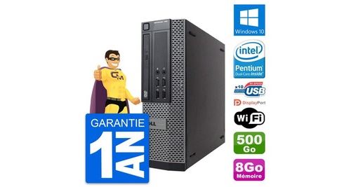 Pc dell optiplex 790 sff intel g630 ram 8go disque dur 500go windows 10 wifi