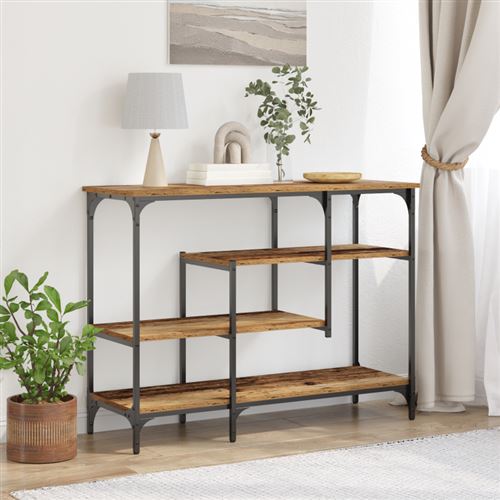 vidaXL Table Console Bois ancien 100 x 35 x 75 cm