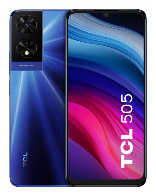 TCL 505 17,1 cm (6.75 ) Double SIM Android 14 4G USB Type-C 8 Go 512 Go 5010 mAh Bleu