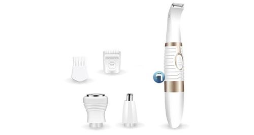 Kit 4in1 femmes sèches humides rasoir bikini tondeuse précision épilateur visage cheveux tondeuse sourcil