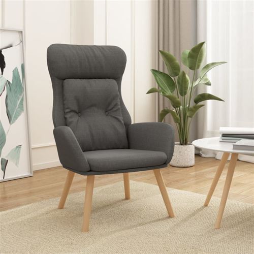 vidaXL - Fauteuil de relaxation - Gris - Image 2